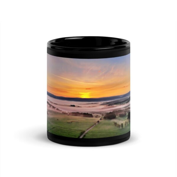 black glossy mug l’aube mystique de chabannes