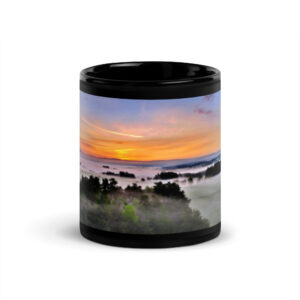 black glossy mug chabannes au réveil des brumes