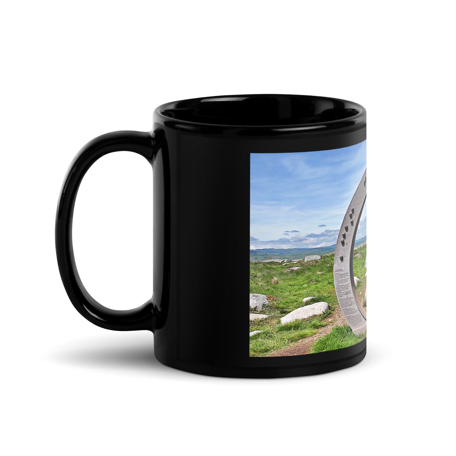 black glossy mug l’oculus, fenêtre sur l’infini black glossy mug l’oculus, fenêtre sur l’infini