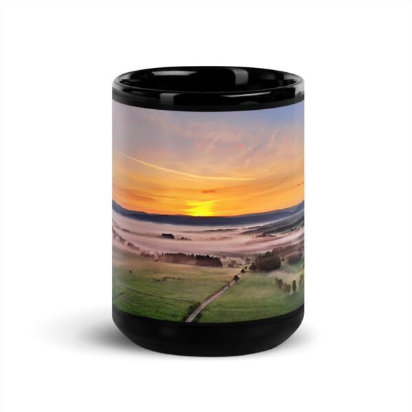 black glossy mug l’aube mystique de chabannes