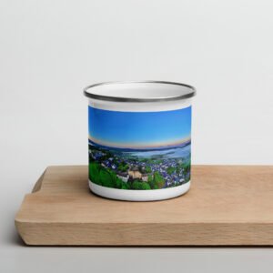 mug émaillé st alban de limagnole et le chteau