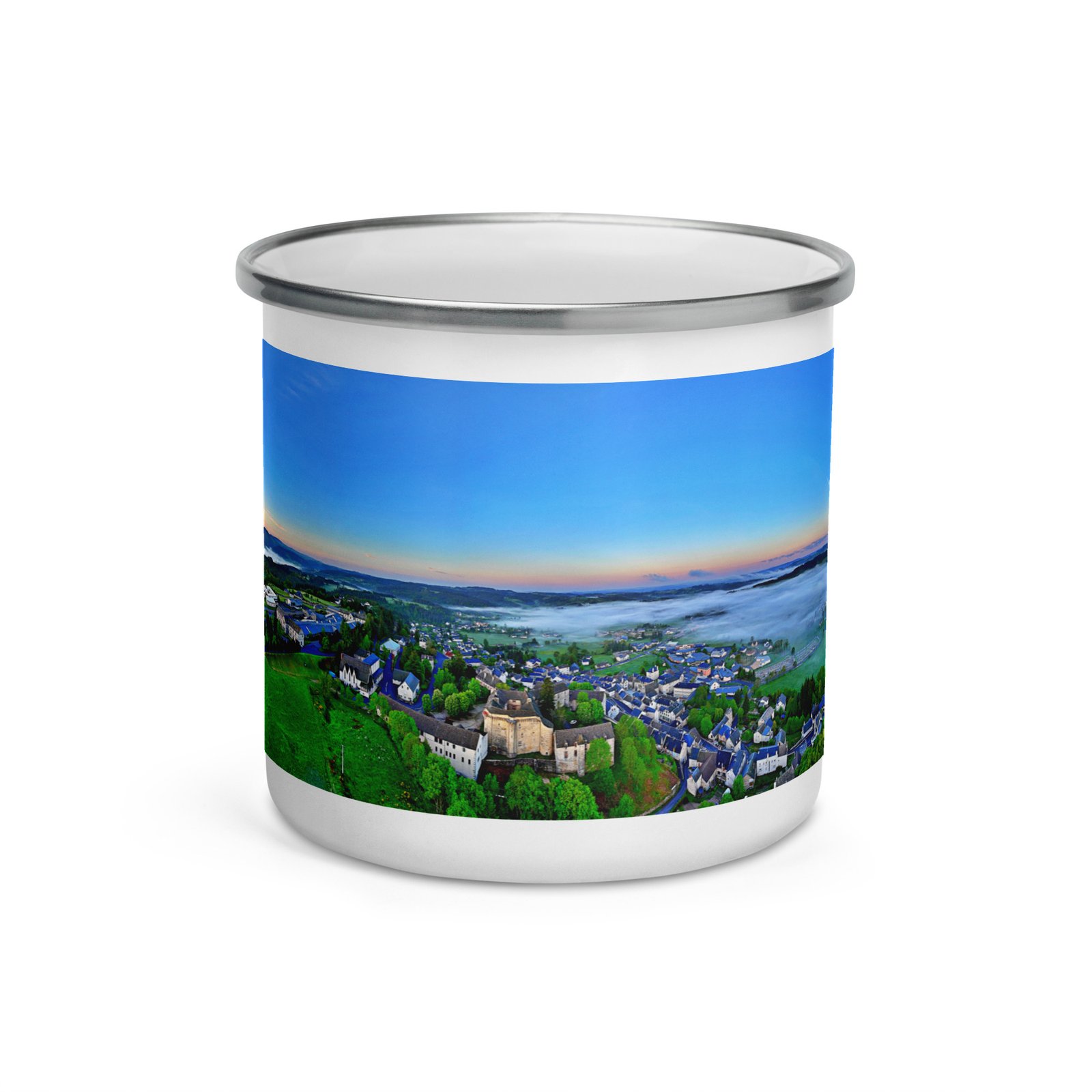 mug émaillé st alban de limagnole et le château mug émaillé st alban de limagnole et le château