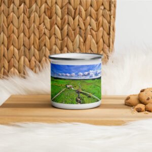 mug émaillé le moulin de la folle, au fil de leau
