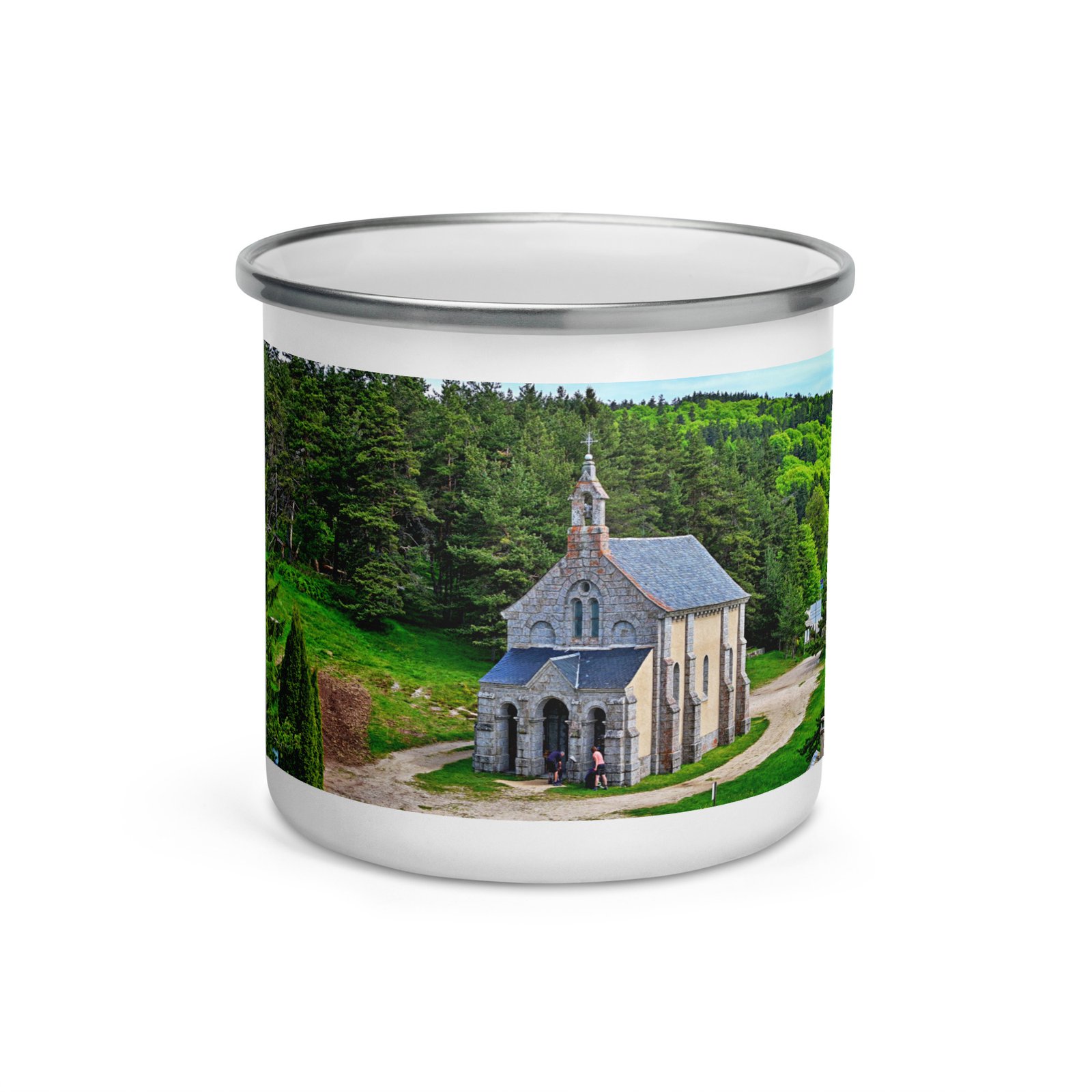 mug émaillé chapelle saint roch mémoire du chemin, prière des pierres mug émaillé chapelle saint roch mémoire du chemin, prière des pierres
