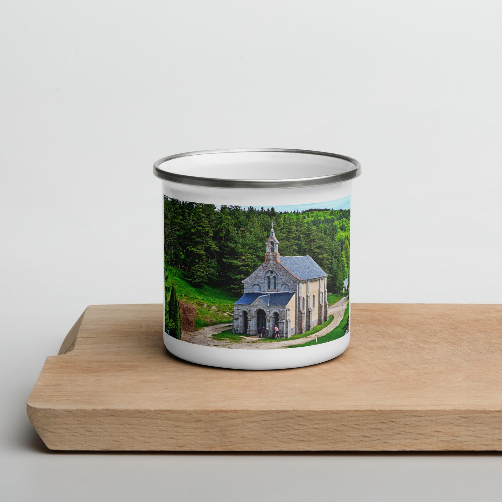 mug émaillé chapelle saint roch mémoire du chemin, prière des pierres mug émaillé chapelle saint roch mémoire du chemin, prière des pierres
