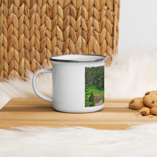 mug émaillé chapelle saint roch mémoire du chemin, prière des pierres