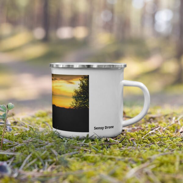 mug émaillé tour de la clauze