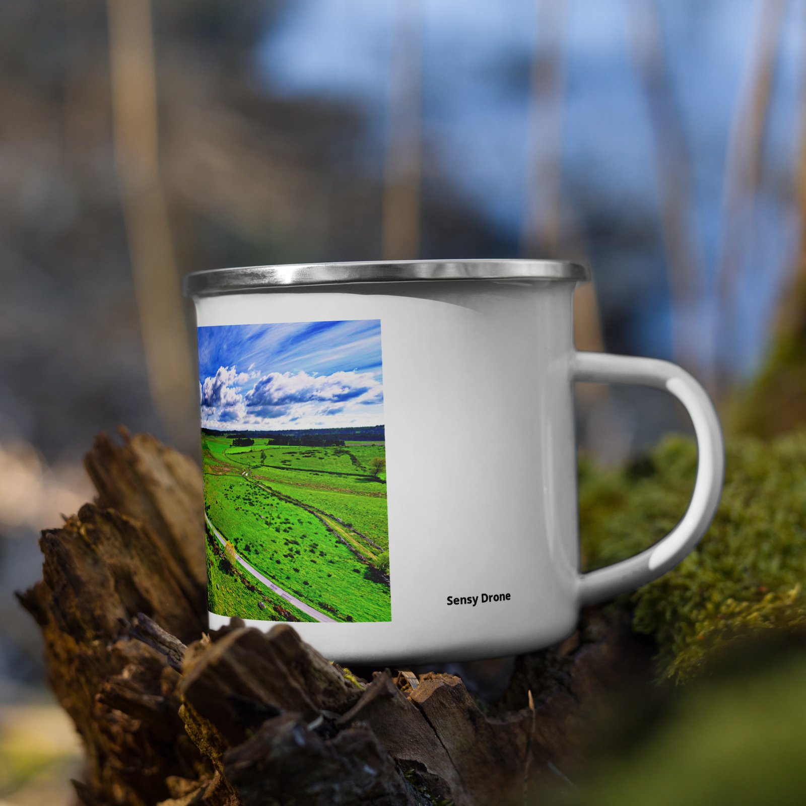 mug émaillé le moulin de la folle, au fil de leau mug émaillé le moulin de la folle, au fil de leau
