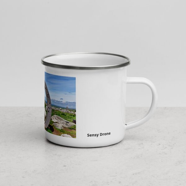 mug émaillé l'oculus, fenêtre sur l'infini.