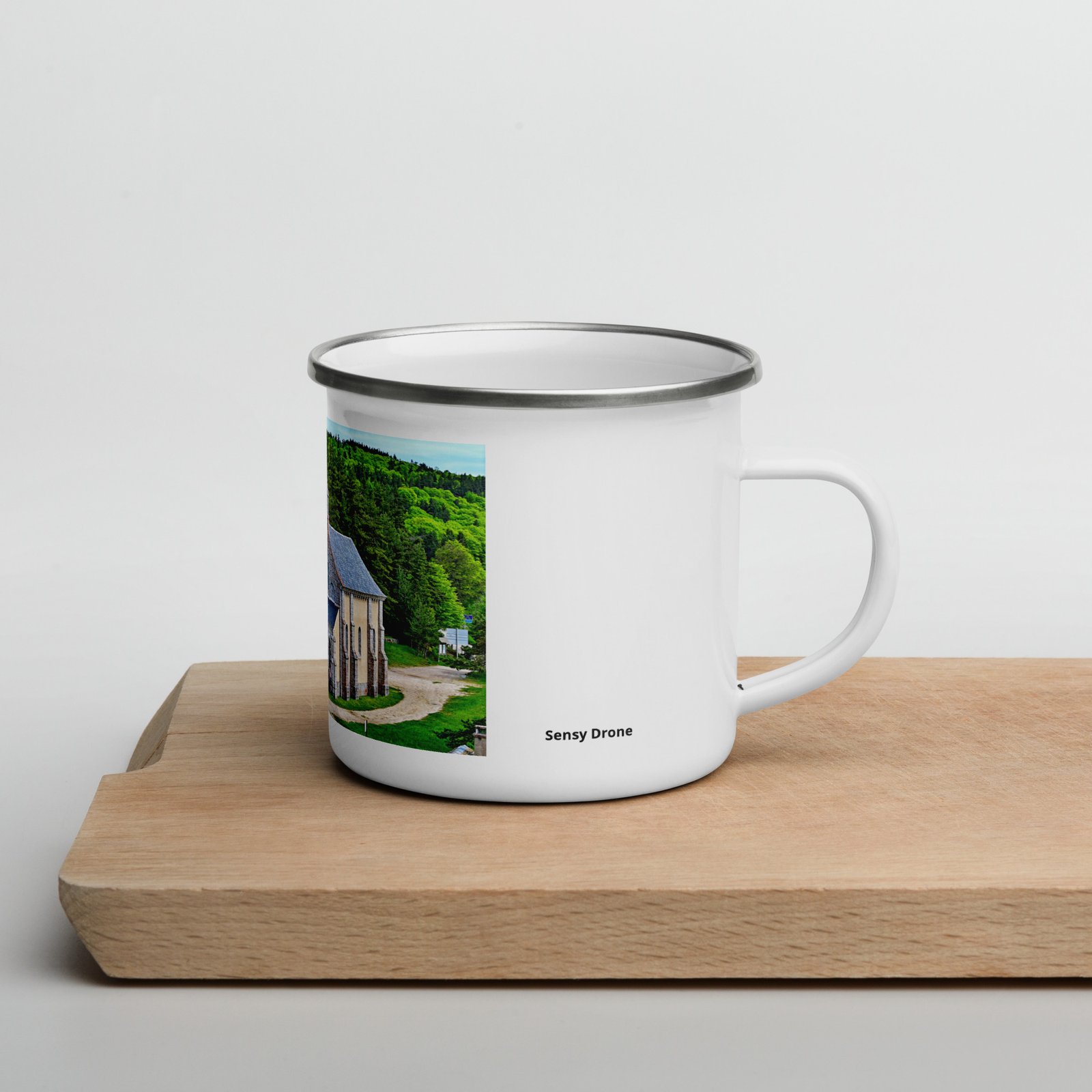 mug émaillé chapelle saint roch mémoire du chemin, prière des pierres mug émaillé chapelle saint roch mémoire du chemin, prière des pierres