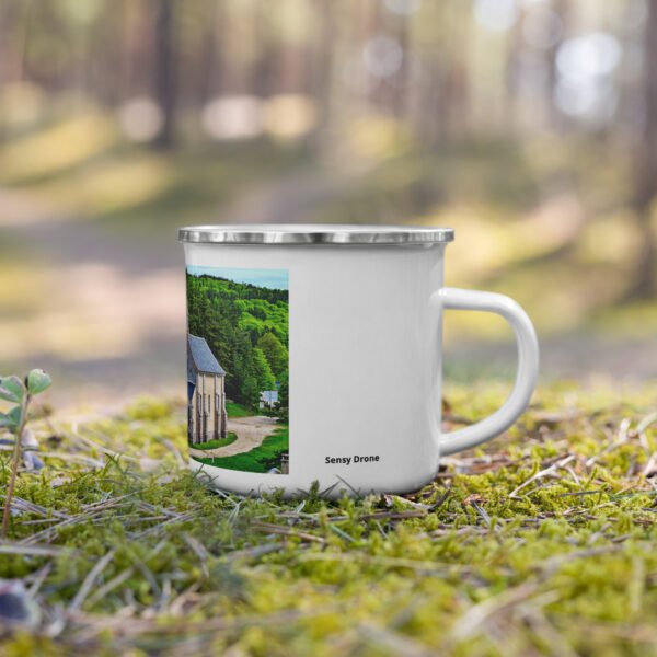 mug émaillé chapelle saint roch mémoire du chemin, prière des pierres