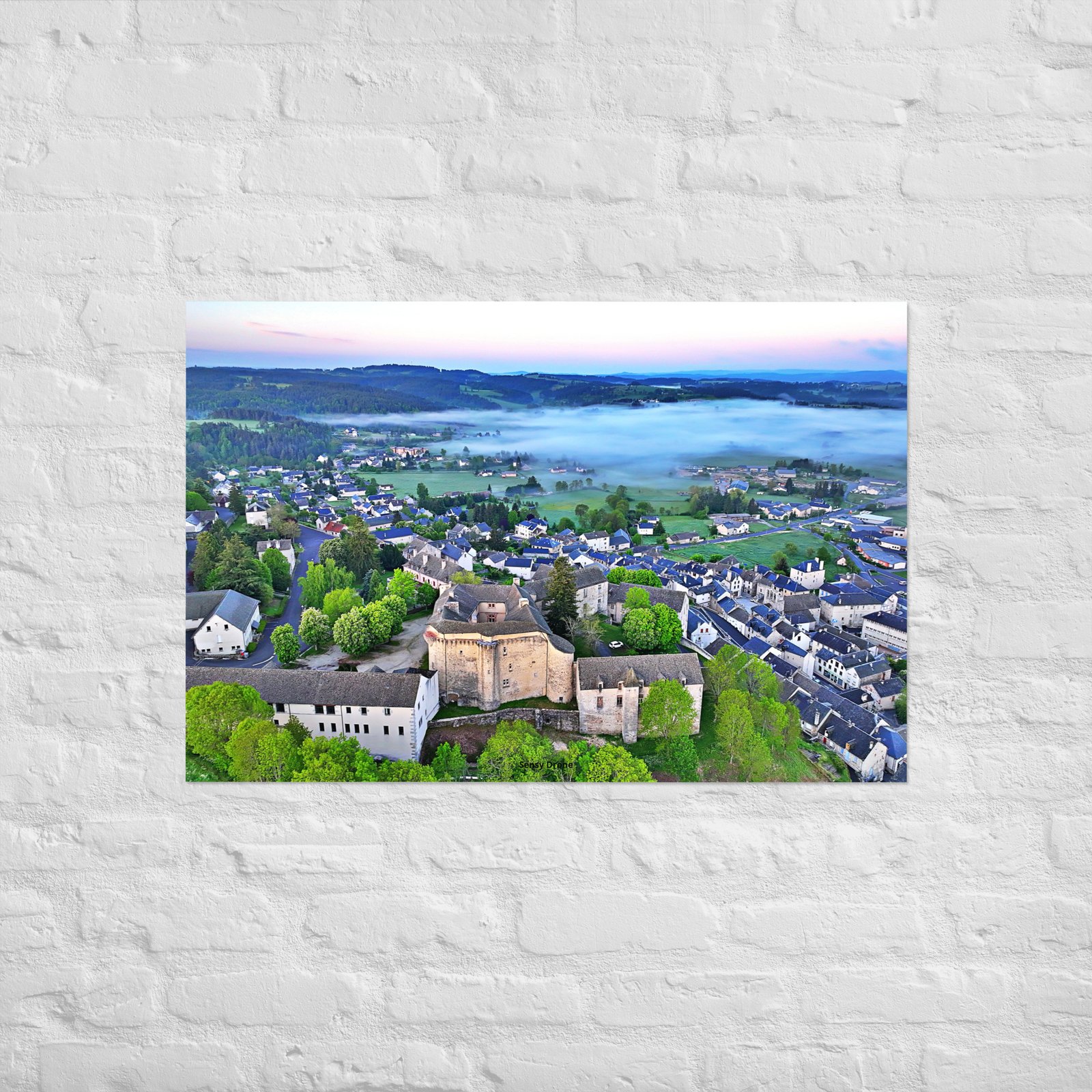 poster st alban de limagnole et le château poster st alban de limagnole et le château
