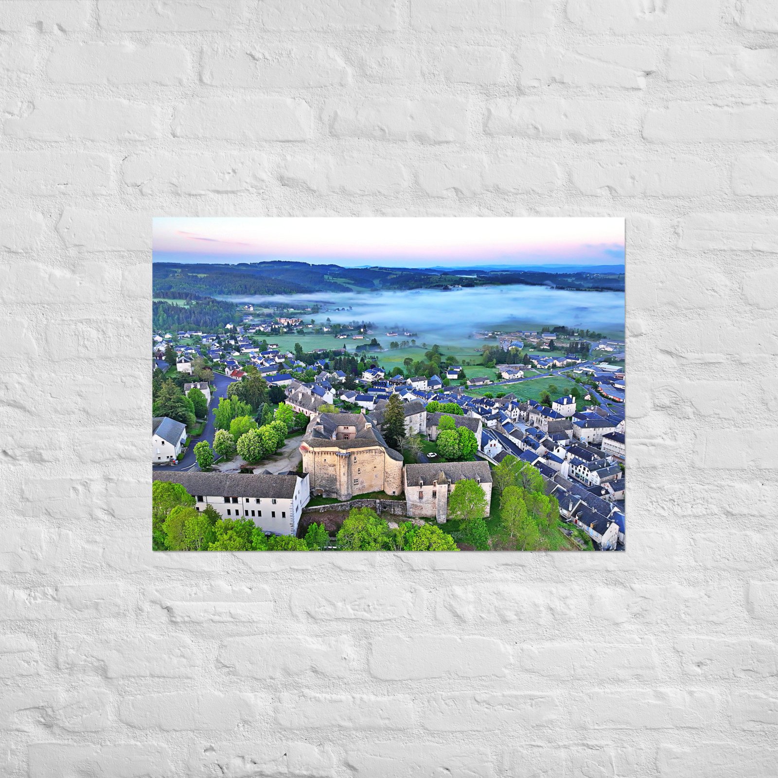 poster st alban de limagnole et le château poster st alban de limagnole et le château