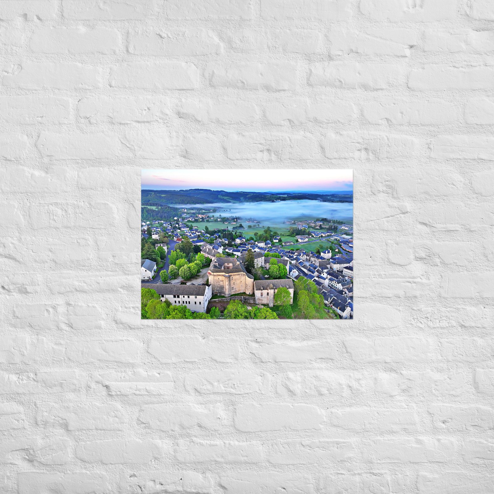 poster st alban de limagnole et le château poster st alban de limagnole et le château