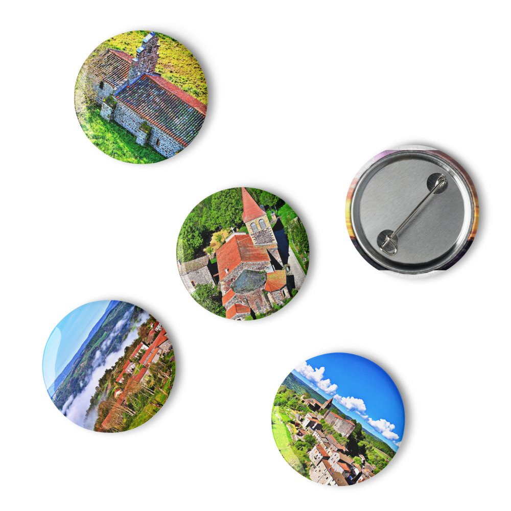 set de 5 pins compostelle – saint privat → saugues (vues drone) set de 5 pins compostelle – saint privat → saugues (vues drone)