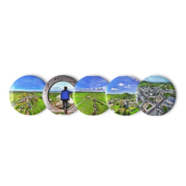 set de pins « chemin de compostelle » – d'aumont aubrac à nasbinals