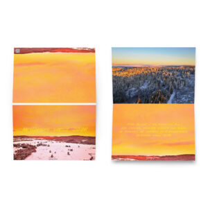 carte de vœux “sous le ciel d’un hiver en feu – 2026”