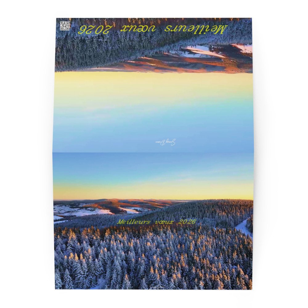 carte de vœux “comme la neige apaise la terre – 2026” carte de vœux “comme la neige apaise la terre – 2026”