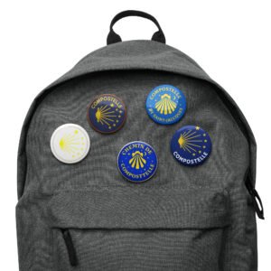 set de 5 pins – coquille saint jacques, collection pèlerin