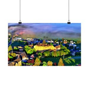 affiche saint alban sur limagnole et son château — au cœur du gévaudan