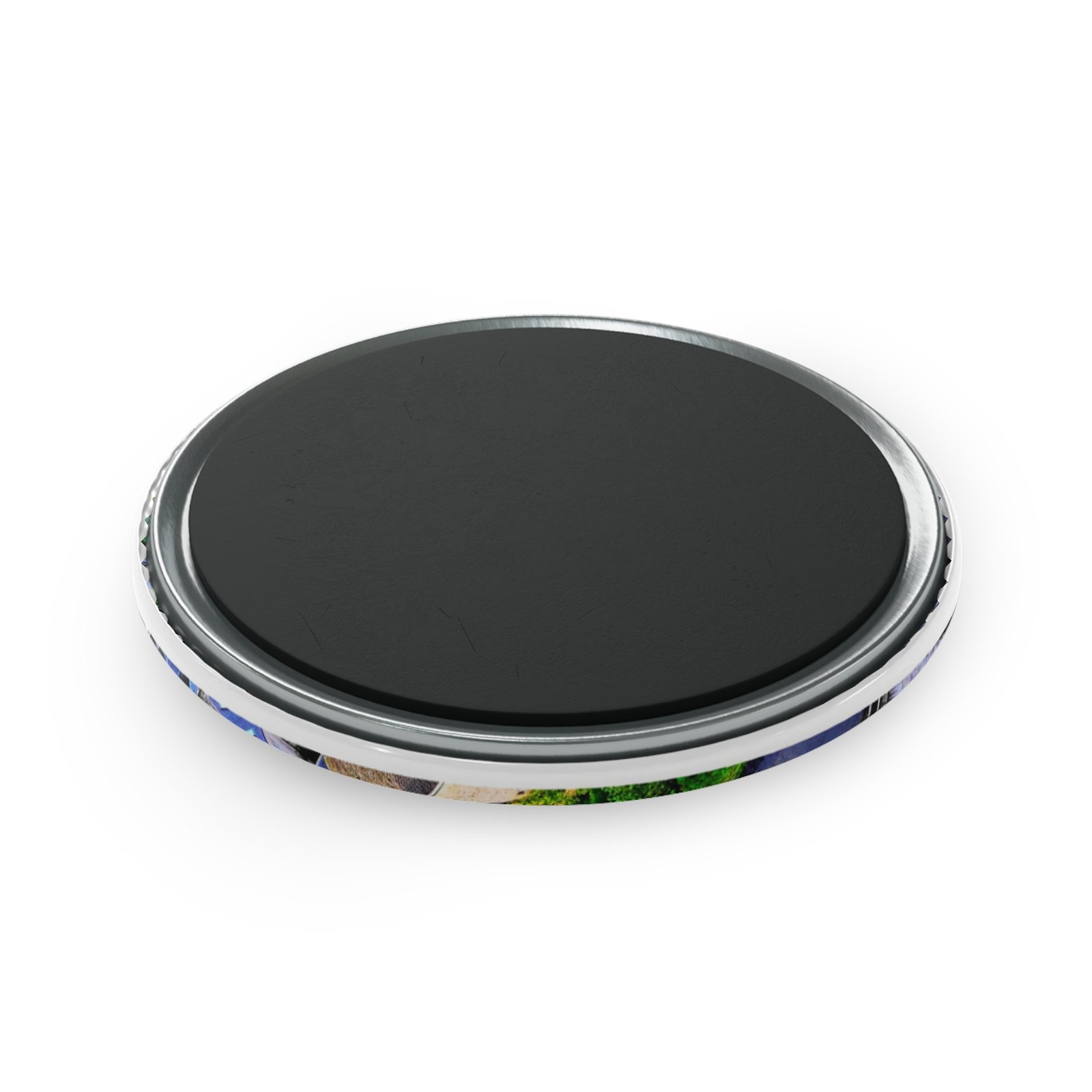 aimant rond pittoresque d'aumont aubrac souvenir de l'église du village aimant rond pittoresque d'aumont aubrac souvenir de l'église du village