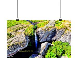 affiche — cascade de déroc, aubrac