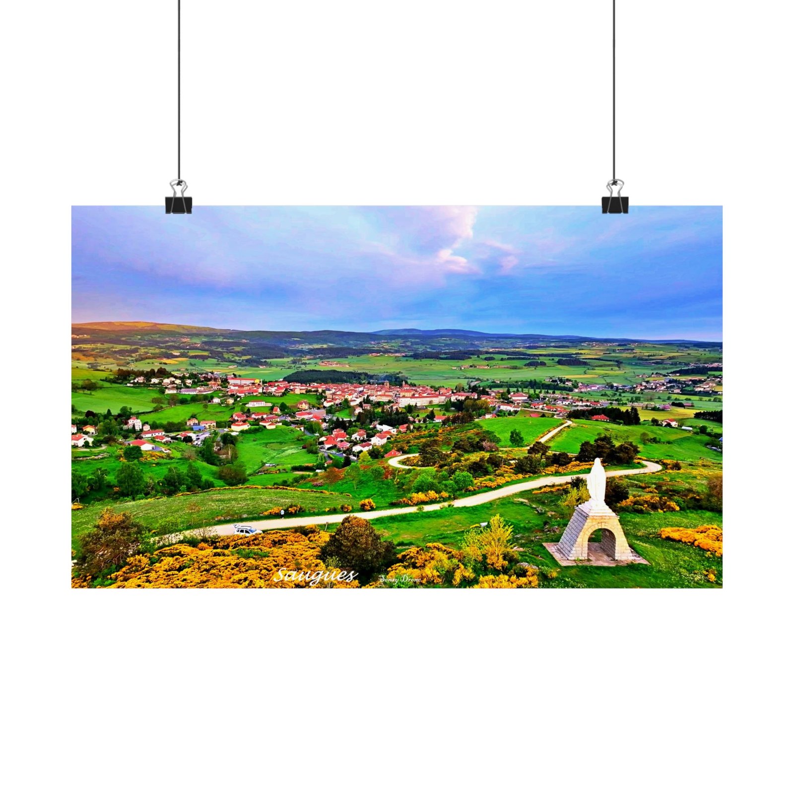 affiche saugues — la vierge veille sur la cité affiche saugues — la vierge veille sur la cité