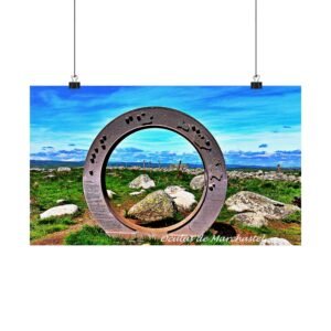 affiche la porte de l’aubrac — oculus de marchastel