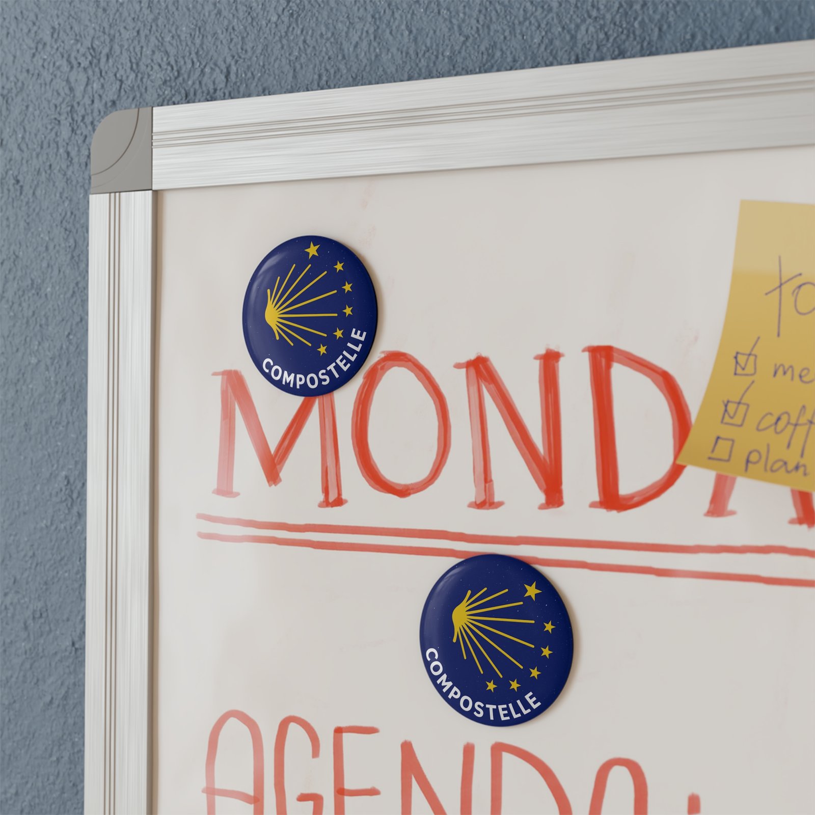 aimant décoratif rond – coquille de compostelle (5,7 cm) aimant décoratif rond – coquille de compostelle (5,7 cm)