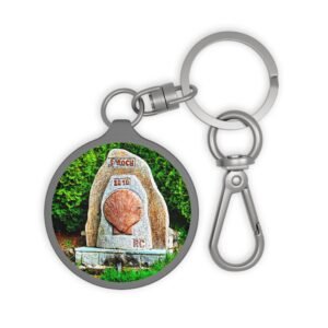 porte clés compostelle — borne de saint roch | la preuve du passage