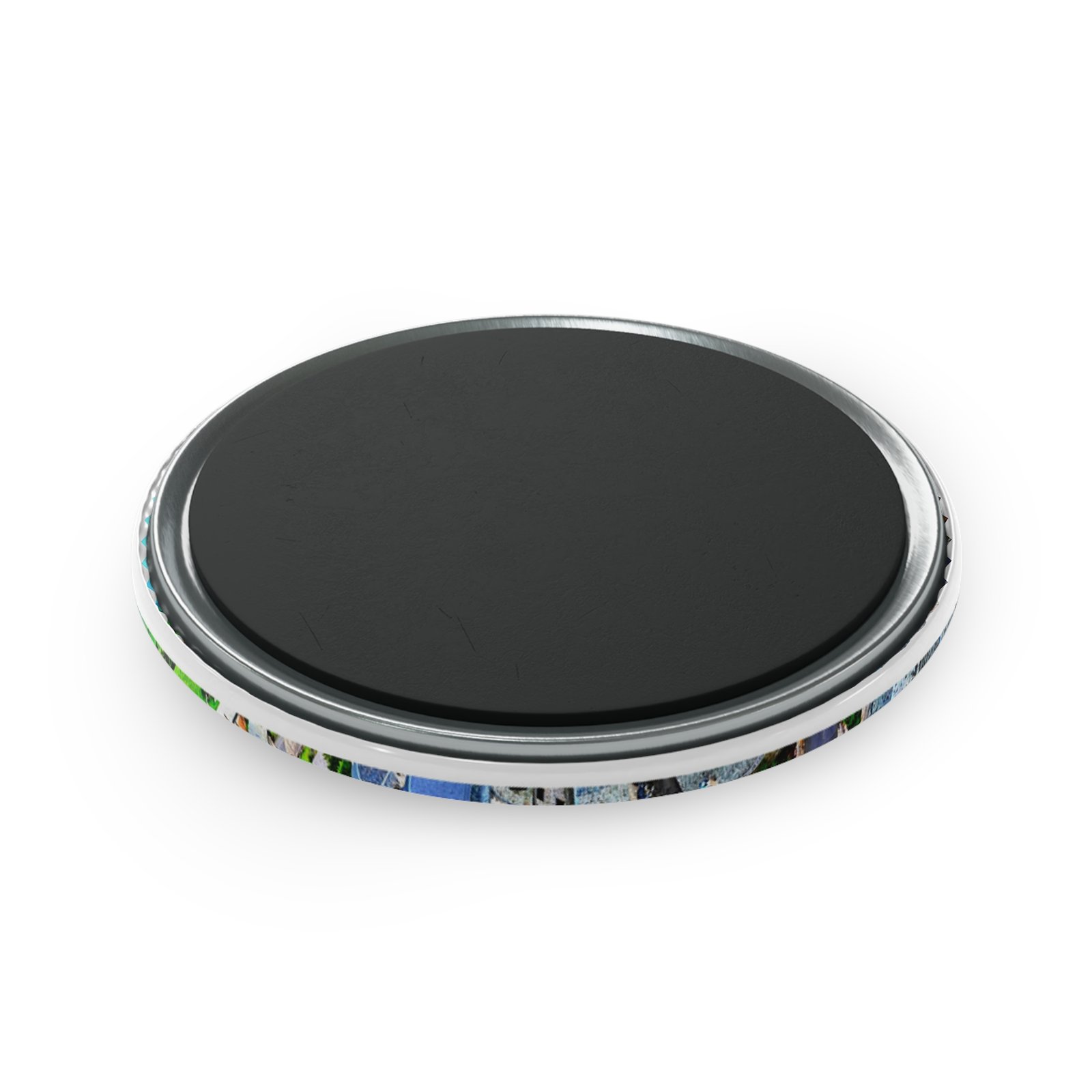 aimant décoratif rond – nasbinals, vue aérienne circulaire du village aimant décoratif rond – nasbinals, vue aérienne circulaire du village