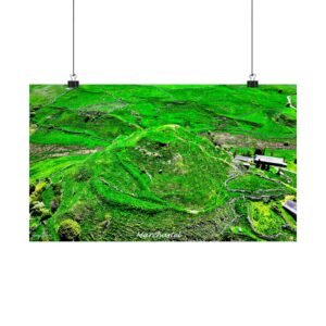 affiche aérienne — vue depuis le rocher de marchastel, aubrac