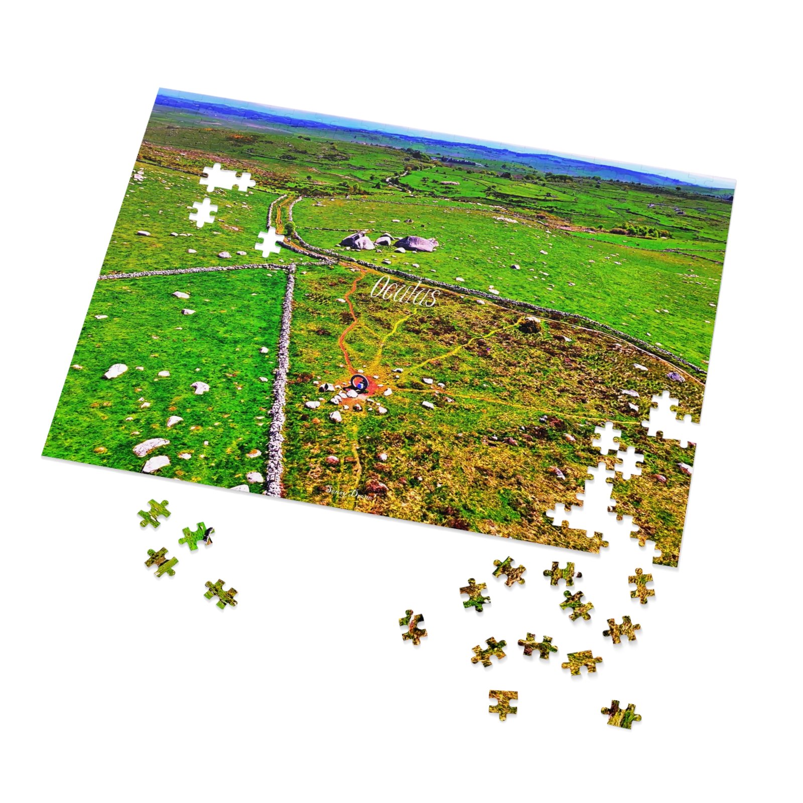 puzzle photo aérienne — l’oculus de marchastel | le cercle de pierre de l’aubrac puzzle photo aérienne — l’oculus de marchastel | le cercle de pierre de l’aubrac