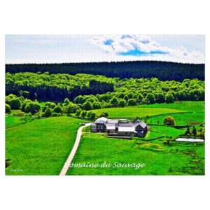 puzzle photo aérienne — domaine du sauvage, écrin de verdure en margeride