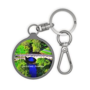 porte clés photo aérienne — les estrets, fontans | le pont du passage tranquille