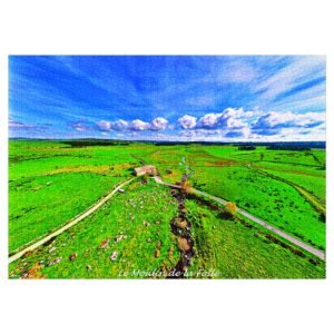 puzzle photo aérienne — le moulin de la folle | solitude et horizons de la margeride