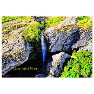 puzzle photo aérienne — cascade de déroc | la chute secrète de l’aubrac