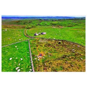 puzzle photo aérienne — l’oculus de marchastel | le cercle de pierre de l’aubrac
