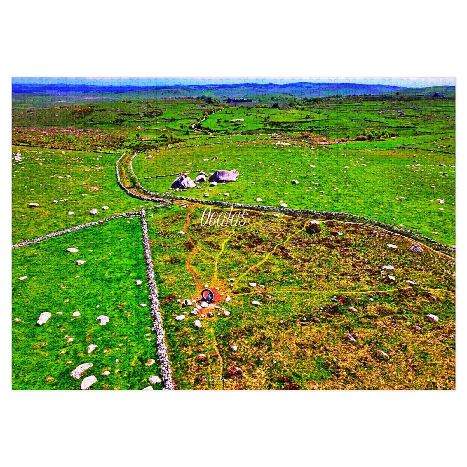 puzzle photo aérienne — l’oculus de marchastel | le cercle de pierre de l’aubrac puzzle photo aérienne — l’oculus de marchastel | le cercle de pierre de l’aubrac