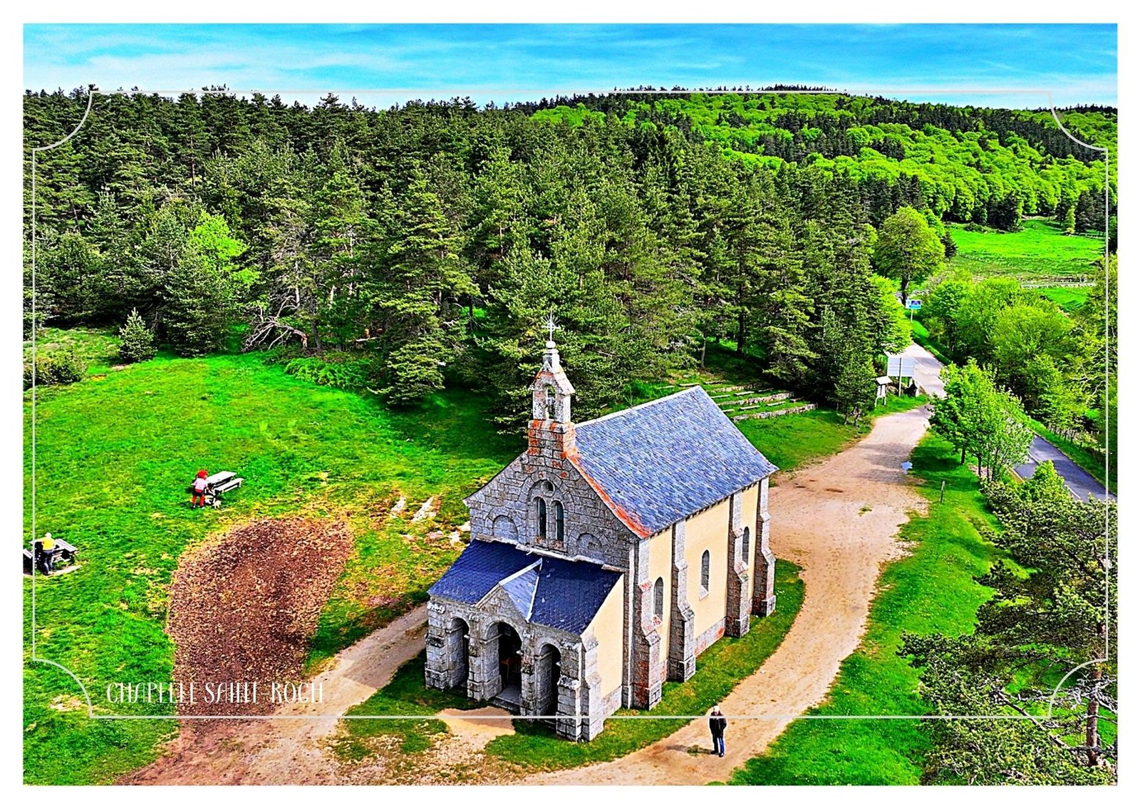 carte postale compostelle chapelle saint roch — mémoire de passage carte postale compostelle chapelle saint roch — mémoire de passage