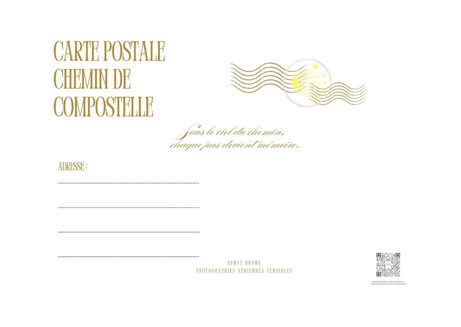 carte postale compostelle – de saugues à saint alban sur limagnole le pas avance, l’âme suit carte postale compostelle – de saugues à saint alban sur limagnole le pas avance, l’âme suit