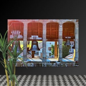 carte postale compostelle quand les cloches veillent — saint christophe sur dolaizon