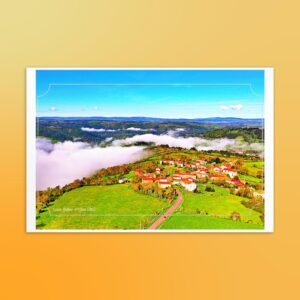 carte postale compostelle – saint didier d’allier – gr65