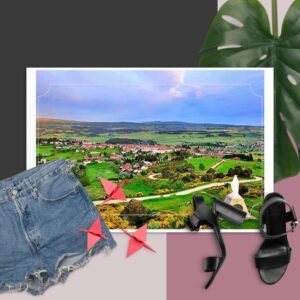 carte postale compostelle – la vierge veille sur saugues