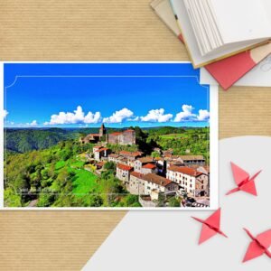 carte postale compostelle – saint privat d’allier,