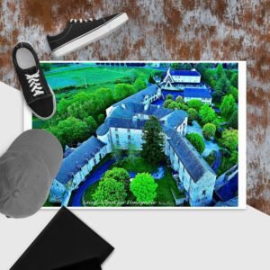 carte postale compostelle – saint alban sur limagnole, là où veille la pierre