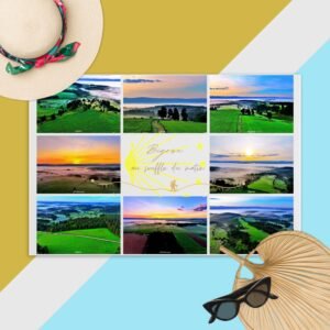 carte postale compostelle – bigose, au souffle du matin