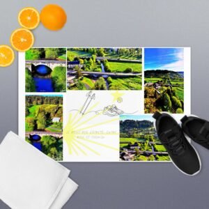 carte postale compostelle – le pont des estrets