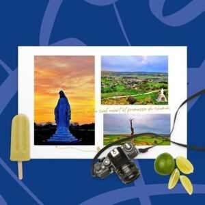 carte postale compostelle – saugues entre ciel ouvert et promesse du chemin