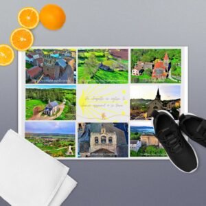 carte postale compostelle – de chapelle en église, le chemin apprend à se taire
